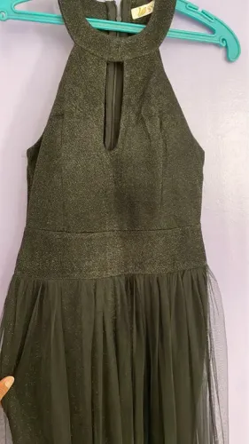 Vestido longo para festa transparente
