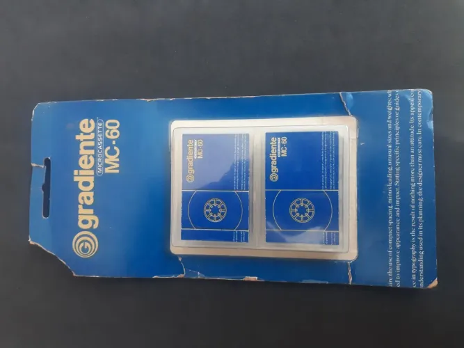 Fita microcassette gradiente no blister 2 unidades