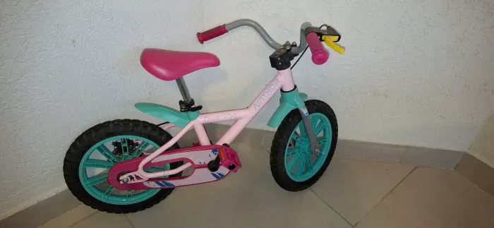 Bicicleta Infantil Nathor First Pro aro 14 com rodinhas.