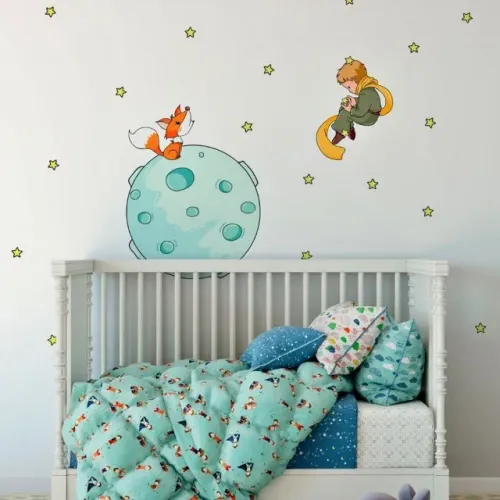 Adesivo de parede baby decorativo quarto infantil o pequeno principe