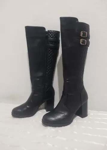 Bota de Couro Cano Longo 