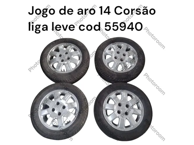 Jogo de Rodas Aro 14 Corsão Liga Leve