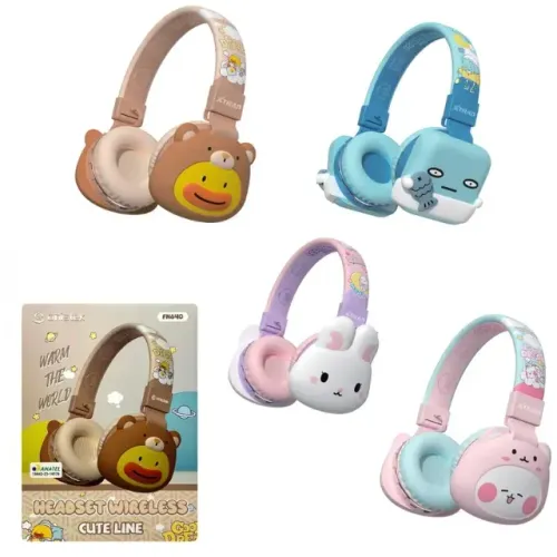 Headset Wireless Cute Line ONISTEK ON-FN40 - Som Estéreo Imersivo, Conforto Prolongado