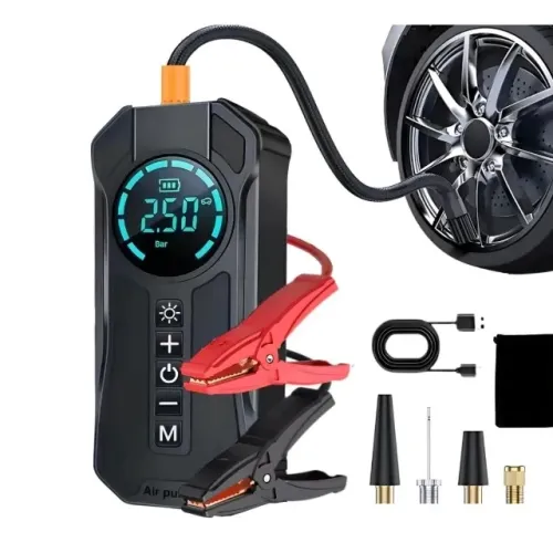 Bomba de Ar Inteligente Portátil Tomate MXB-D001 - 180 PSI, Recarregável e com Luz LED