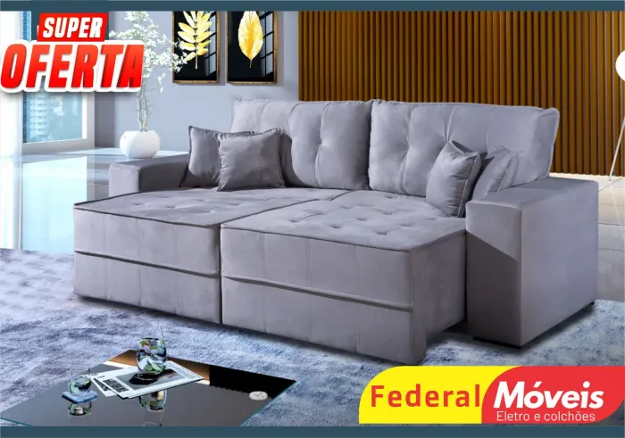 Sofá Cama 2,30m Oferta - Fazemos Entregas 