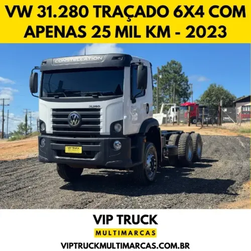 Volkswagen VW 31280 Constellation Traçado 6x4 com apenas 25 mil km vw 26280 vw 26260 31260