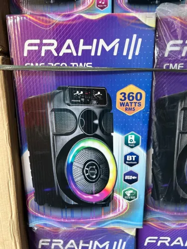 Caixa de Som Frahm 360W RMS Bluetooth USB