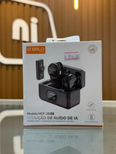 Microfone s/ Fio Iphone Duplo - Redução de Ruído AI
