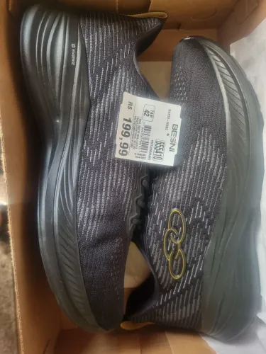 Tênis Olympikus Besni Masculino - Preto/Dourado - Tamanho 42