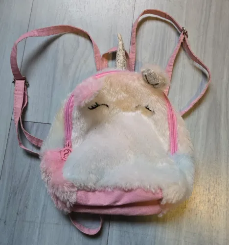 Mochila Unicórnio Fofa Infantil - Rosa