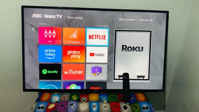 TV Smart roku 43 polegadas