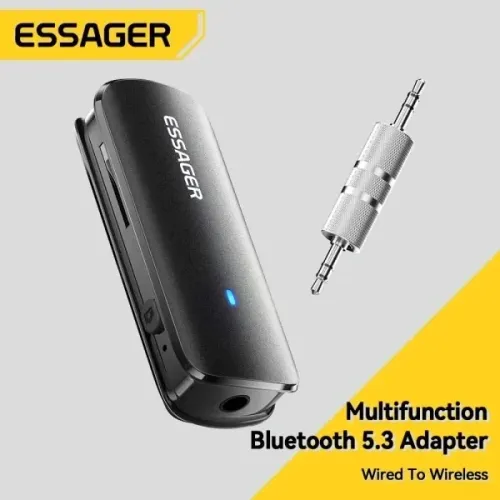 Adaptador Receptor Essager Bluetooth 5.3 Para Fone de ouvido/ Som carro