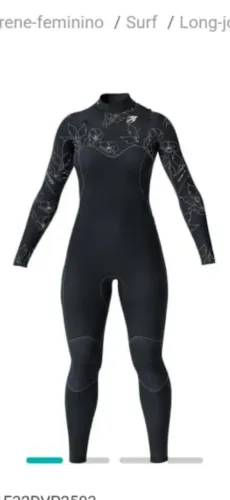 Roupa de SurF Feminina com Design Floral