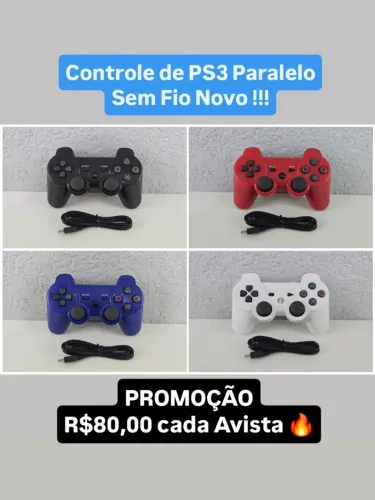 Controle de PS3 Paralelo Sem Fio Novo - Astra Games