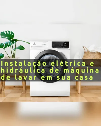Chegou máquina de lavar / chuveiro elétrico e precisa ligar a torneira/instalar?