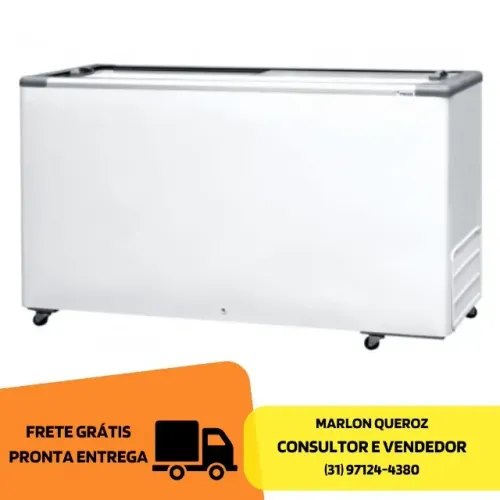 Freezer Tampa de Vidro 503L Fricon Novo