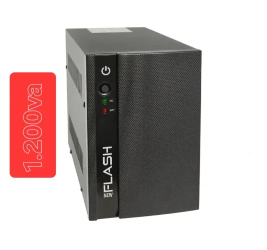 Nobreak Upsai Flash 1.200VA com Módulo de Bateria Externa