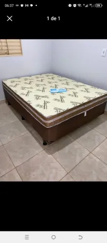 Cama box casal com colchão d33 Dallas 