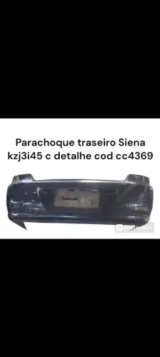 Parachoque traseiro Siena kzj3i45 c detalhe