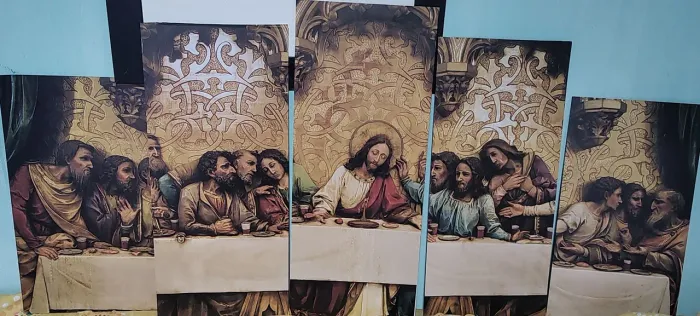 Quadro da Última Ceia - 5 Peças