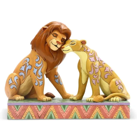 Estátua O Rei Leão - Enesco - Simba e Nala