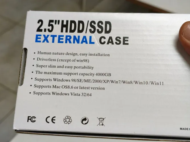 Case hd notebook 2.5 notebook ssd