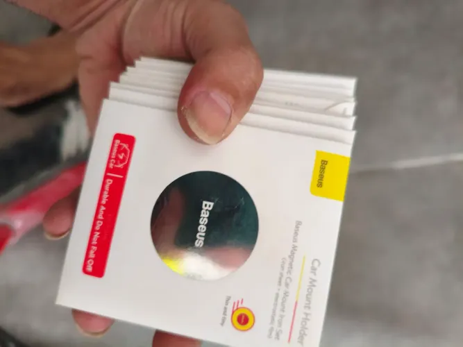 Placa Metal para Suporte Magnético Baseus para Carro - Novo!