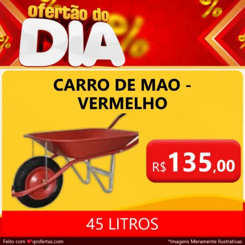 CARRO DE MÃO 3,25 X 8