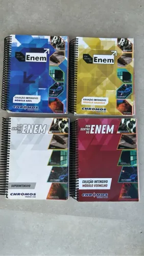 04 Apostilas pré vestibular  CHROMOS, super novas, ENEM. R$160,00