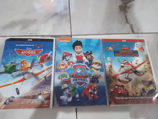 3 ?DVDs - Aviões e Patrulha Canina