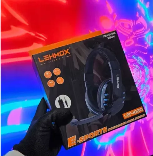 Fone de Ouvido Gamer LEHMOX LEF-1020 - E-Sports - Novo