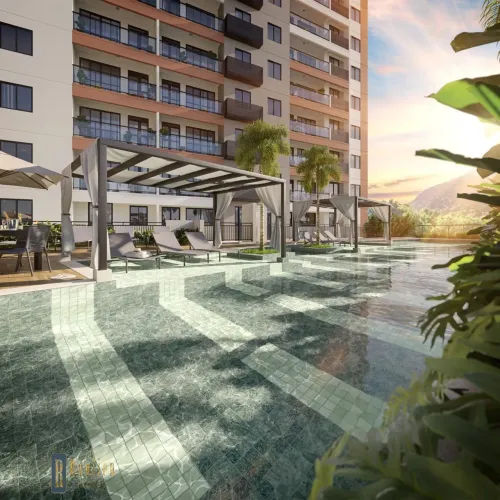 Lindo apartamento à venda no Centro de Nova Iguaçu-RJ: 2 quartos, 1 suíte, 1 sala, 2 banhe