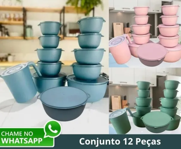 Kit com 12 peças por apenas 100