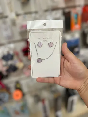 Trio trevo Aço inoxidável 