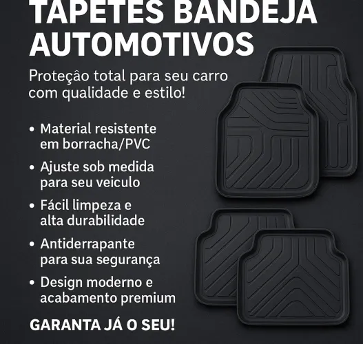 Tapetes Bandeja Automotivos - Proteção e Estilo