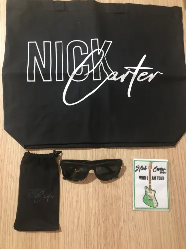 Kit Shows Backstreet Boys e Nick Carter Brindes Toalha Camiseta AJ