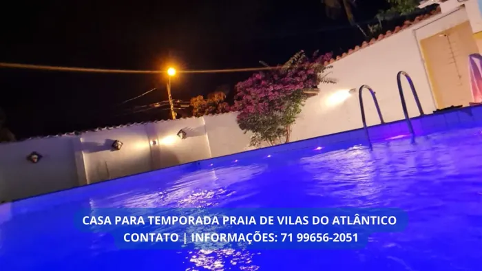 CASA DE TEMPORADA   Piscina Privativa | 5/4 Climatizados | Praia de Vilas do Atlântico 