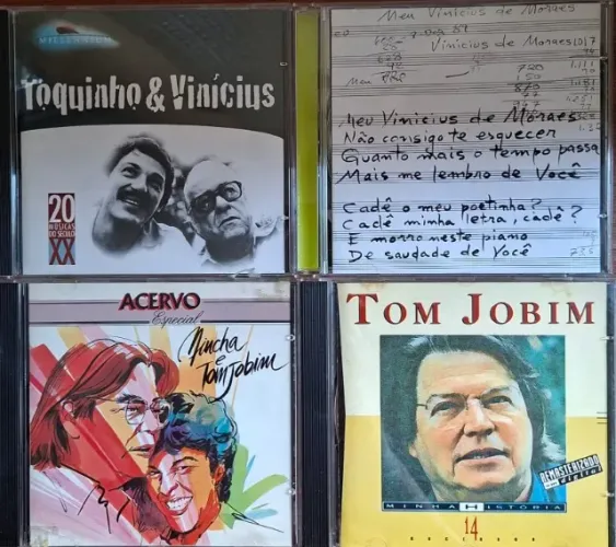 CDs Tom JObim, Vinius e Toquinho