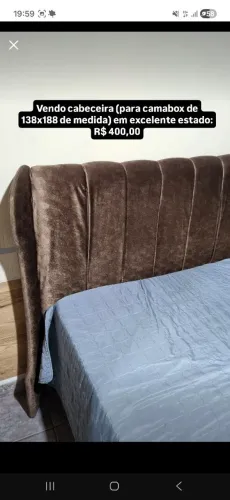 Vendo cabeceira (para camabox de 138x188 de medida)