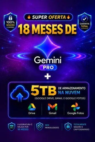 GEMINI PRO + 5TB DE ARMAZENAMENTO
