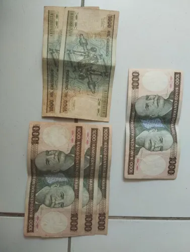 Cédula antiga mil cruzeiros barão do rio branco