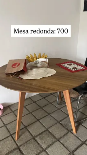 Mesa de jantar redonda