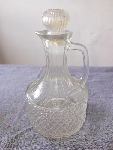 Galheteiro de vidro antigo