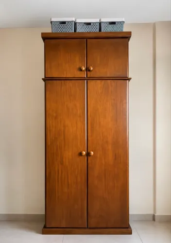 Vendo guarda roupa de madeira maciça de duas portas.