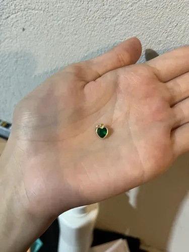Pingente m no ouro 18k