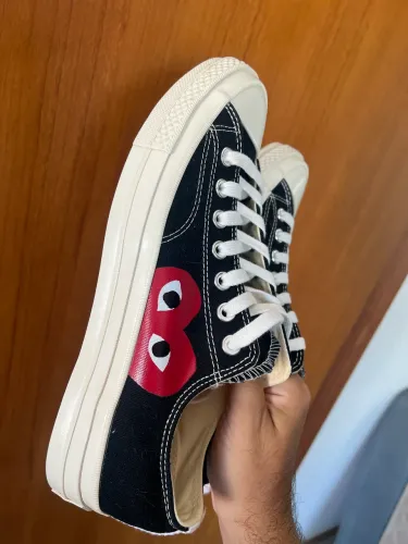 Converse x Comme des Garçons PLAY Chuck 70 Preto - Tam 41