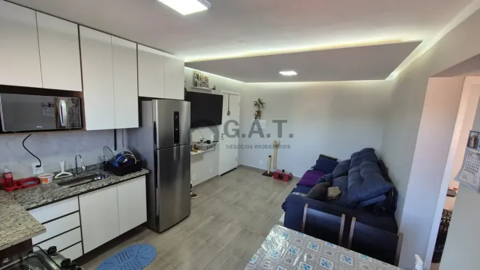 Apartamento à venda na Vila Gabriel, Sorocaba-SP: 2 quartos, 2 salas, 1 banheiro, 1 vaga d