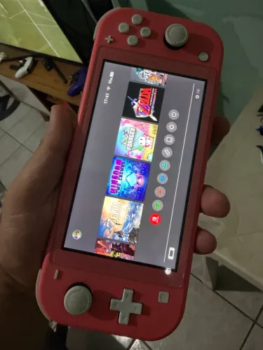 NINTENDO SWITCH LITE CORAL DESTRAVADO + 128GB