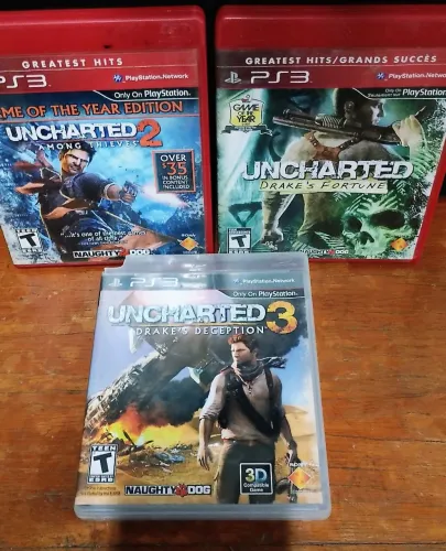 Coleção UNCHARTED jogo play3