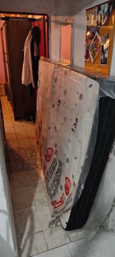 Cama baú box casal e colchão d33 usado